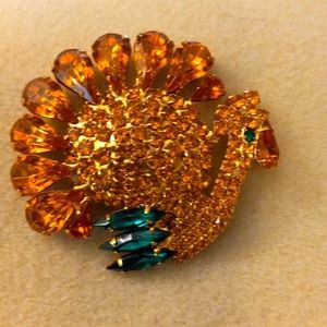 Turkey bling brooch
